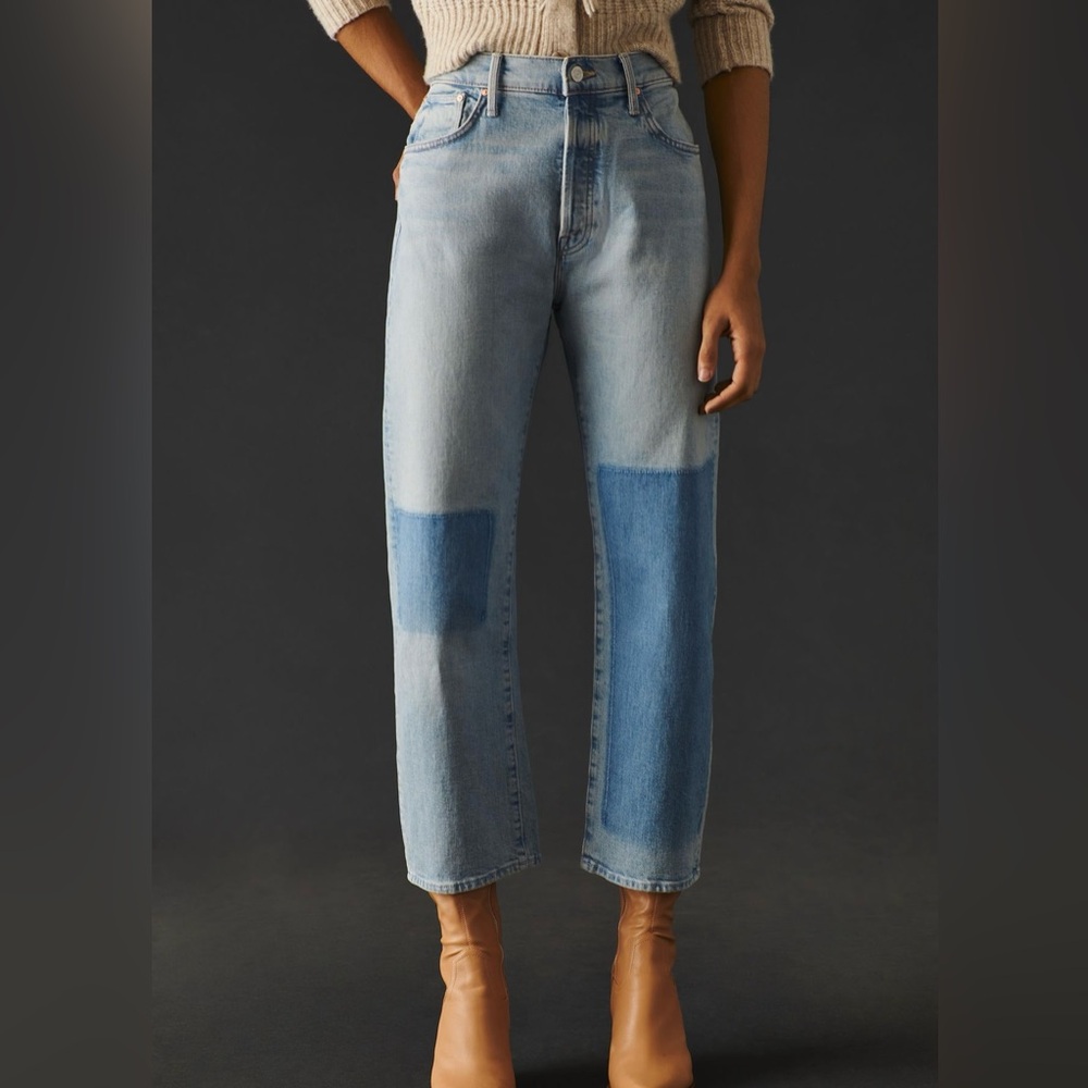 MOTHER The Ditcher High-Rise Crop Jeans in Pre-party